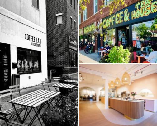 my fav Chicago coffee shops! cover photo collage