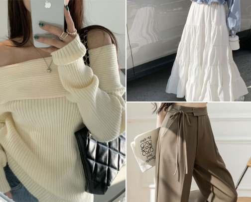 Korean Inspired Aesthetic Clothes cover photo collage