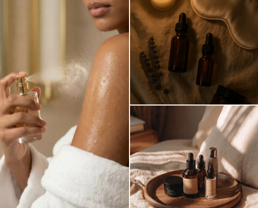My perfect scent routine 🎀 cover photo collage