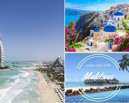 Best places to visit ✈️🏝️☀️ cover photo collage