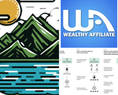 Safe and Informed Website Building. cover photo collage