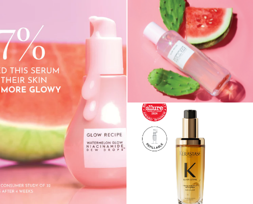 Luxury, Redefined & Glow Starts Here cover photo collage