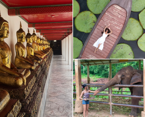 my trip to thailand 🇹🇭🐘 cover photo collage