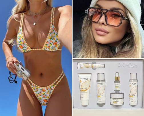 Glow girl travel kit cover photo collage