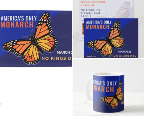 March 28 Is No Kings Day | Civic Center Merch Drop cover photo collage