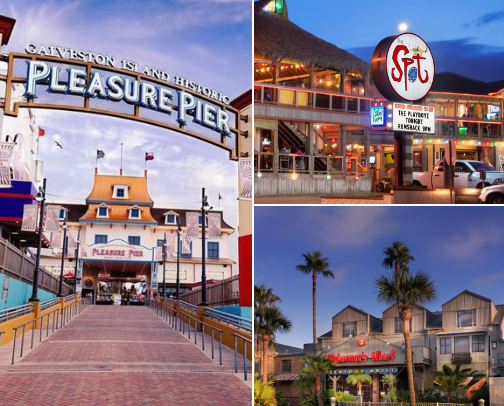 Galveston, TX things to do cover photo collage