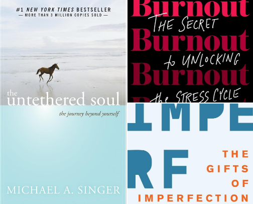 The Best Healing & Comfort Books for Self-Growth and Inner Peace cover photo collage