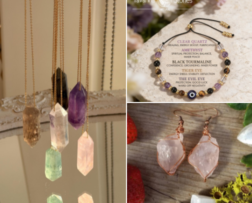 Healing Jewelery Pieces For Protection, Self Love, And overall wellness 💫🫶🏼 cover photo collage
