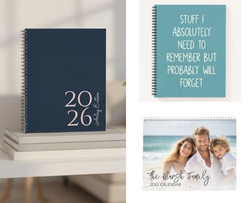 Aesthetic 2026 Planners, Journals & Calendars for Daily Organization cover photo collage