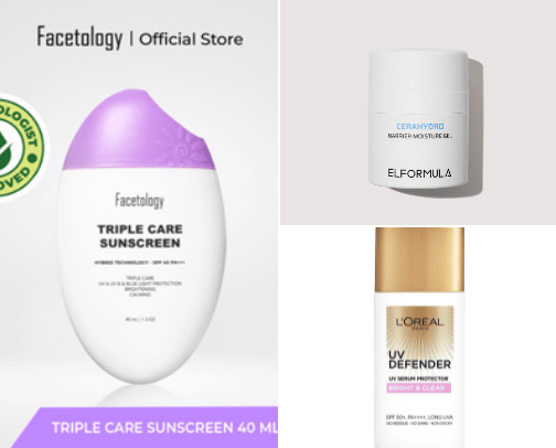 Sunscreen rekomendations cover photo collage