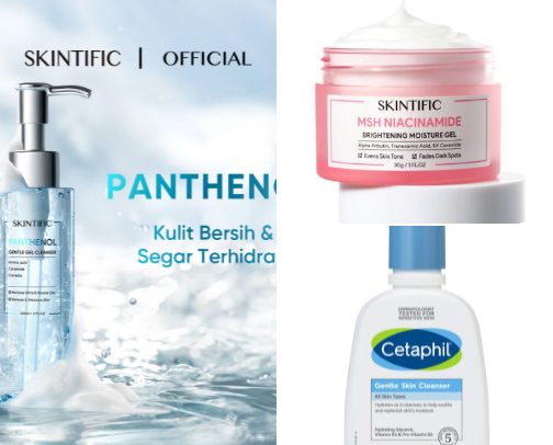 Skincare cover photo collage