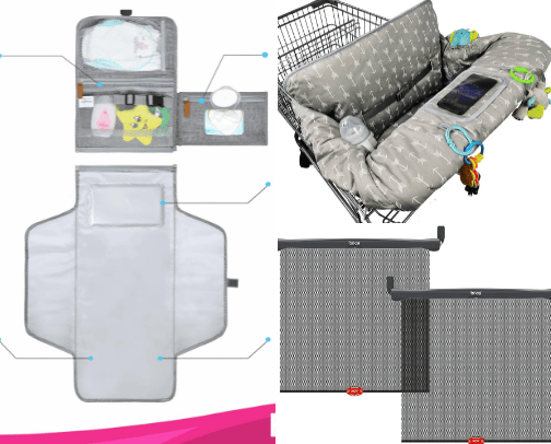 Most frequently used baby items cover photo collage