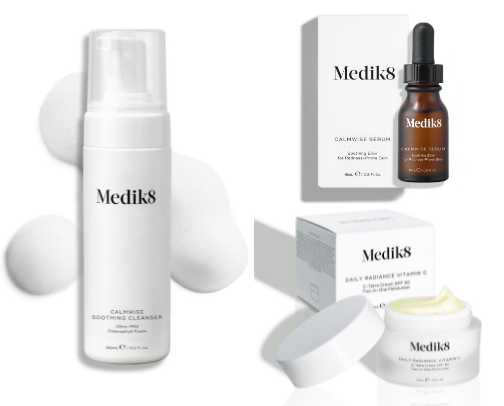 Skin care cosmetics cover photo collage