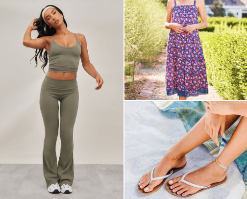 My Fave Clothing Items for Warmer Weather cover photo collage