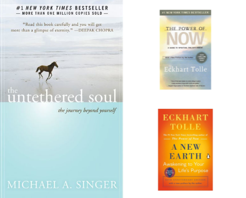 Books for Overthinkers: Presence, Perspective & Self-Understanding cover photo collage