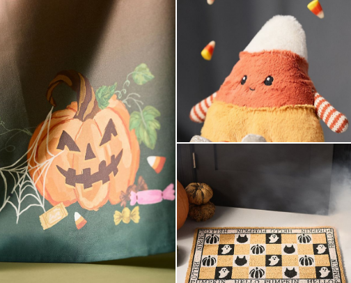 Halloween at Anthropologie cover photo collage
