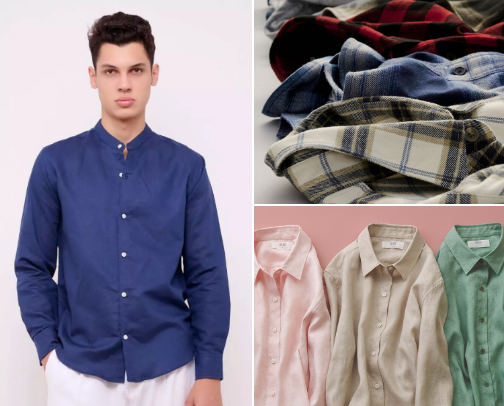 "Kemeja Cowok Paling Stylish – Bikin Tampil Ganteng & Percaya Diri!" cover photo collage