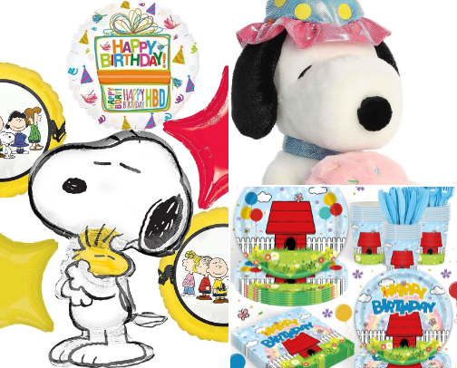 Everything You Need for a Snoopy Party cover photo collage