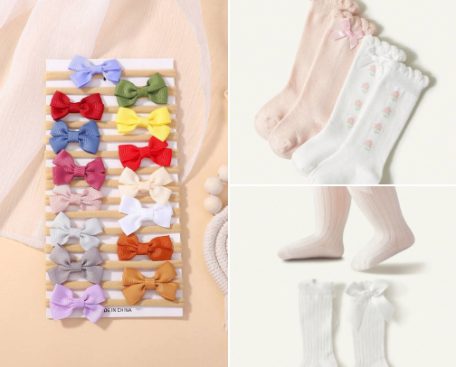 Baby Girl Accessories cover photo collage