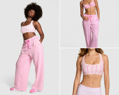 PINK x Loveshack Fancy 💘🎀 cover photo collage