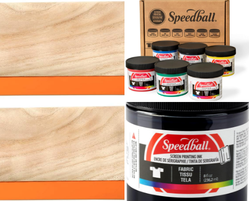 Screen print at home cover photo collage