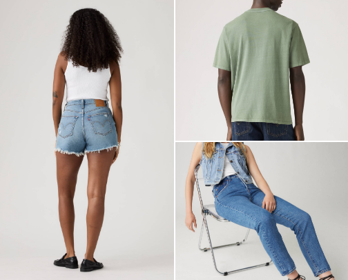 Levi's Collection cover photo collage