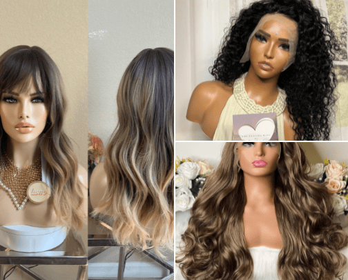 Wigs/ hair accessories 😍 cover photo collage