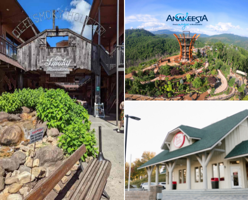 Places to Visit in Pigeon Forge & Gatlinburg Tennessee⛰️🍂🎢 cover photo collage