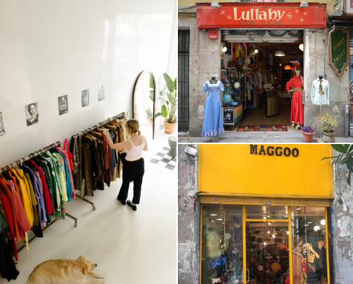 Shop till you drop - Barcelona vintage edition cover photo collage