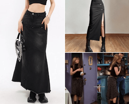 Midi skirt collection 💜 cover photo collage