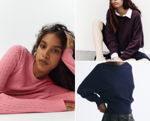 Long-Sleeve and Sweater Season Staples 🤎 cover photo collage