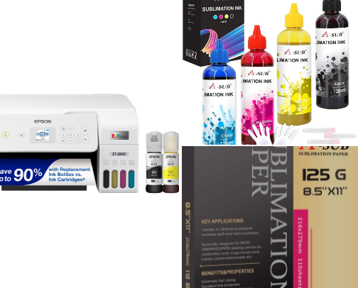 my favorite sublimation supplies cover photo collage