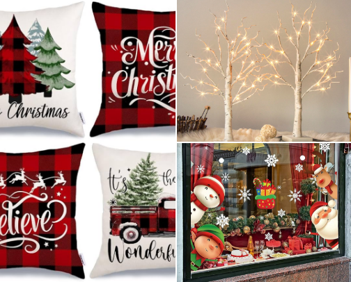 Christmas decor cover photo collage