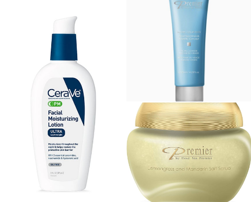 Skin care routine cover photo collage