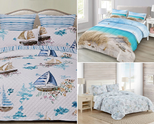 Seaside Dreams: Coastal Finds to Brighten Your Home. cover photo collage