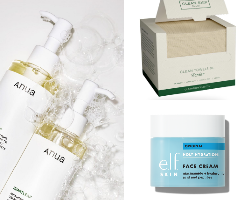 What you’ll find on my Skin Care Counter (Sensitive, Oily Skin)  🫧 cover photo collage