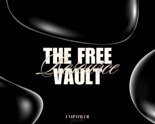 The Free Resource Vault: Courses, Webinars & Starters to Begin Your Freedom Journey cover photo collage