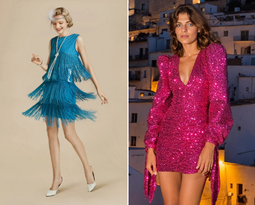 ✨ Vintage Sequin Dresses for Gatsby Parties, Glam Nights & Dancing💃 cover photo collage