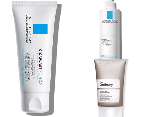 fav skincare products cover photo collage