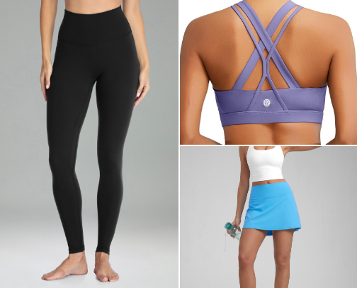 My favorite workout clothes cover photo collage
