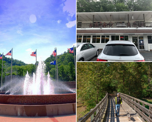 Outdoor activities and places to eat near me! cover photo collage