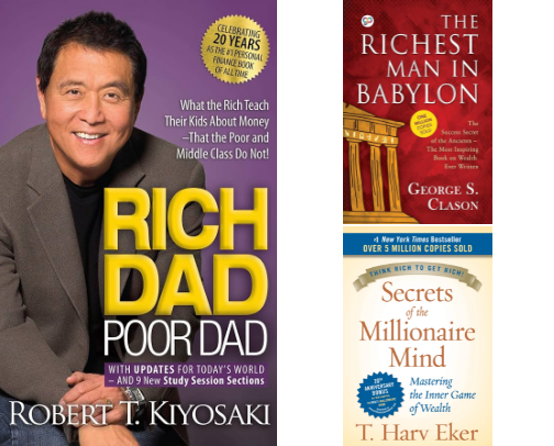 Be Wealth-Wise: 50+ Books to Grow Your Mind & Money cover photo collage