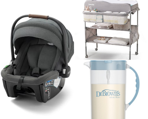 Baby items cover photo collage