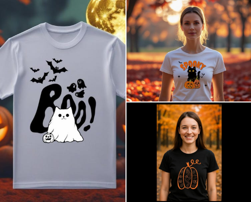 Holiday and fun design shirts cover photo collage