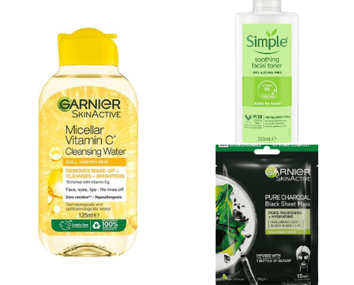 skincare essentials cover photo collage