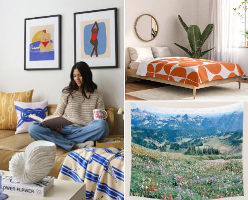 Earthy Boho Chic Home Living cover photo collage