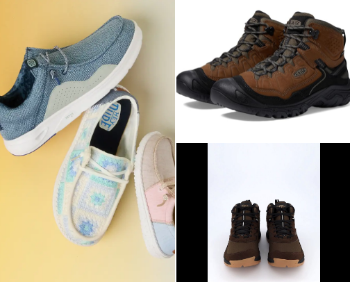 Selling various kinds of the latest men's and women's shoes cover photo collage