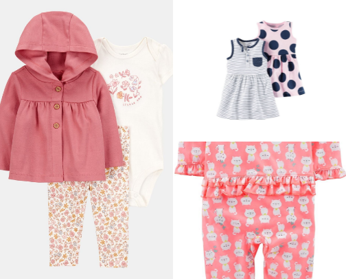 Adorably Chic Carter's Outfits for Baby Girls 🌸🌺✨ cover photo collage