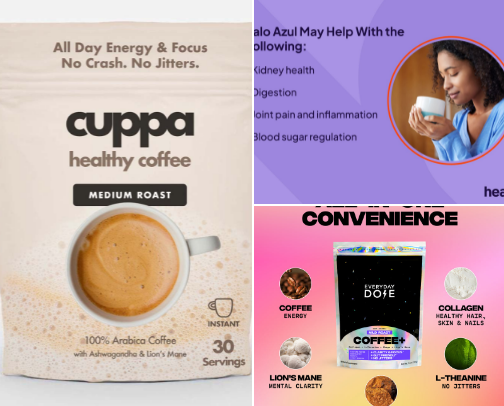 Beverages/health cover photo collage