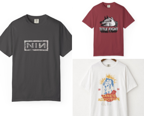 TOP 30 BAND TEES EVERYONE NEEDS cover photo collage